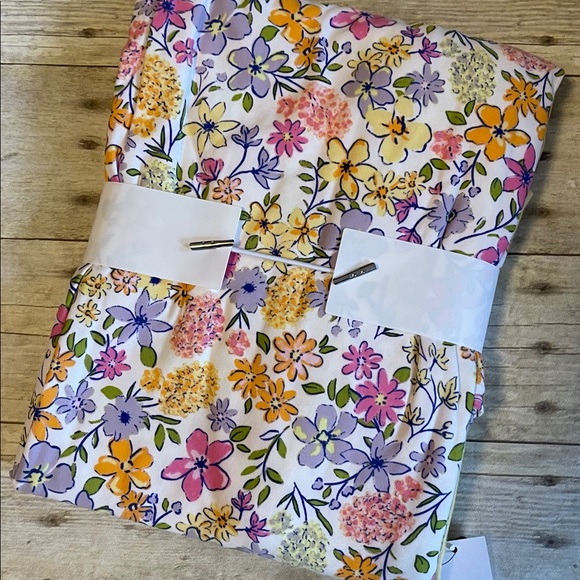 2Piece Pajama Set Women’s Floral Pant Bottom W Pocket NWT Yellow Top Sleepwear - Picture 5 of 6